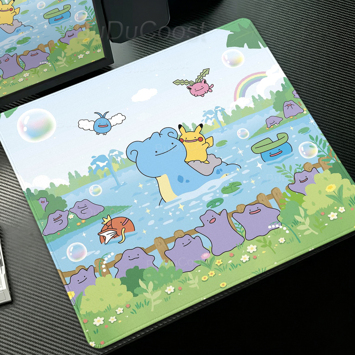 Desk Setup Tech - Anime Pokémon Ditto Mouse Pad Laptop