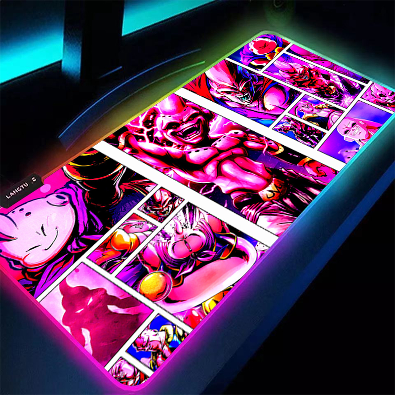 Rubber Mat Desk - RGB Mouse Pad 90x40cm DBZ Dragon