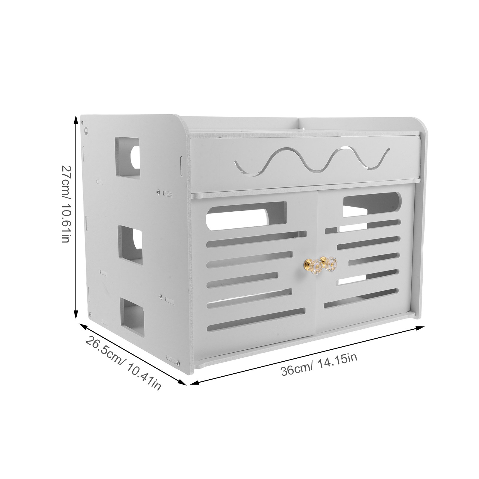 3 Layer Router Storage Box Wir - Cable Box Organizer ulasan dan harga