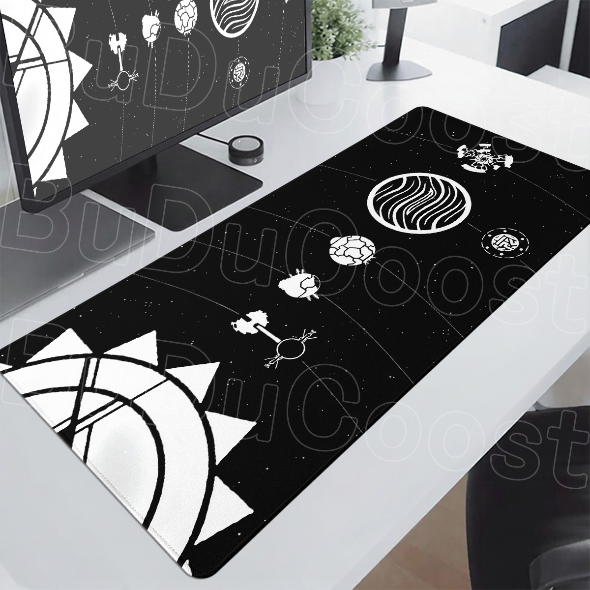 Black & White Universe Space S - Desk Setup Anime ulasan dan harga