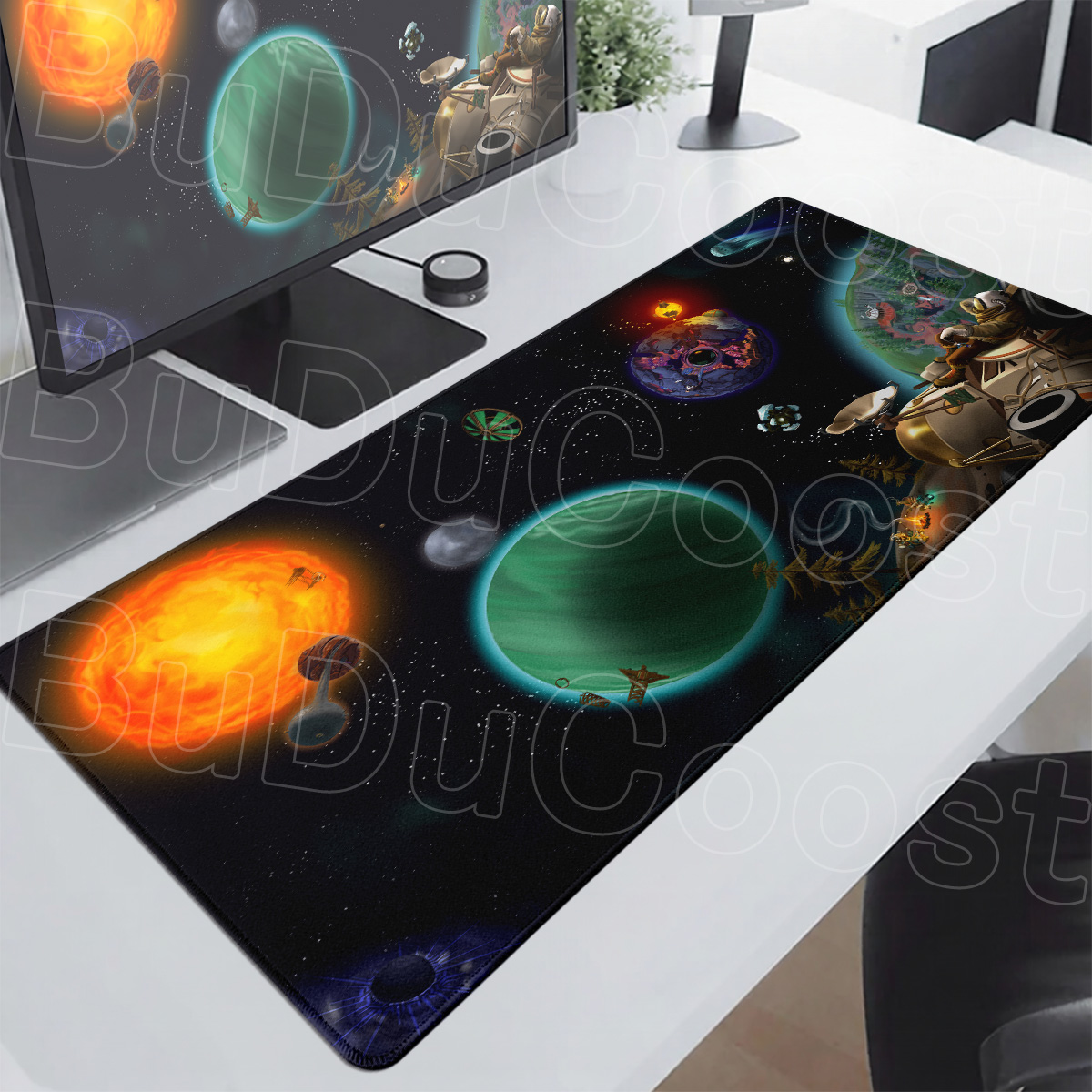 Black & White Universe Space S - Desk Setup Anime ulasan dan harga