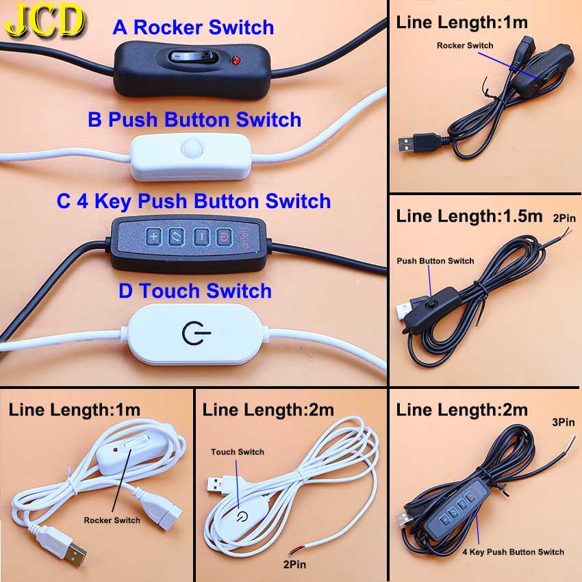 5V Switch Power Supply Wire US - Desk Setup Led Strip ulasan dan harga