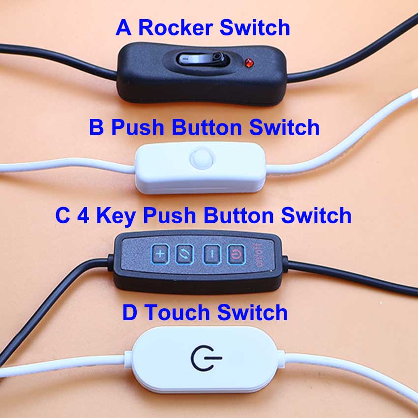 5V Switch Power Supply Wire US - Desk Setup Led Strip ulasan dan harga