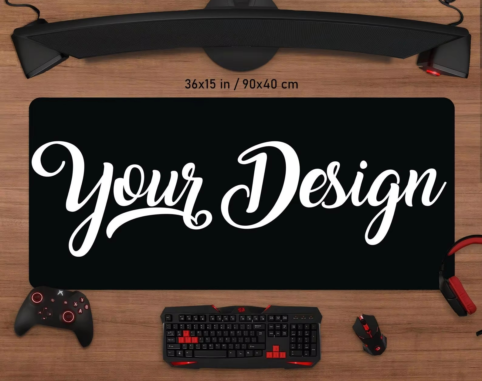 Custom Desk Pad Full-sized Mou - Rubber Mat Desk ulasan dan harga