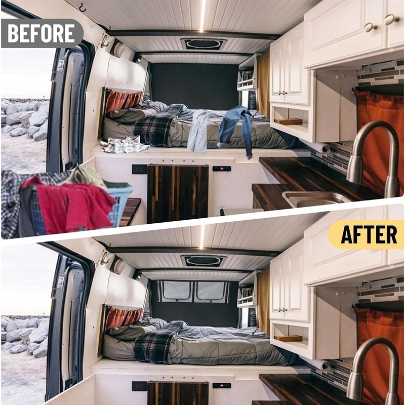 RV Overhead Cabinet Storage Fe - Cable Box Organizer ulasan dan harga
