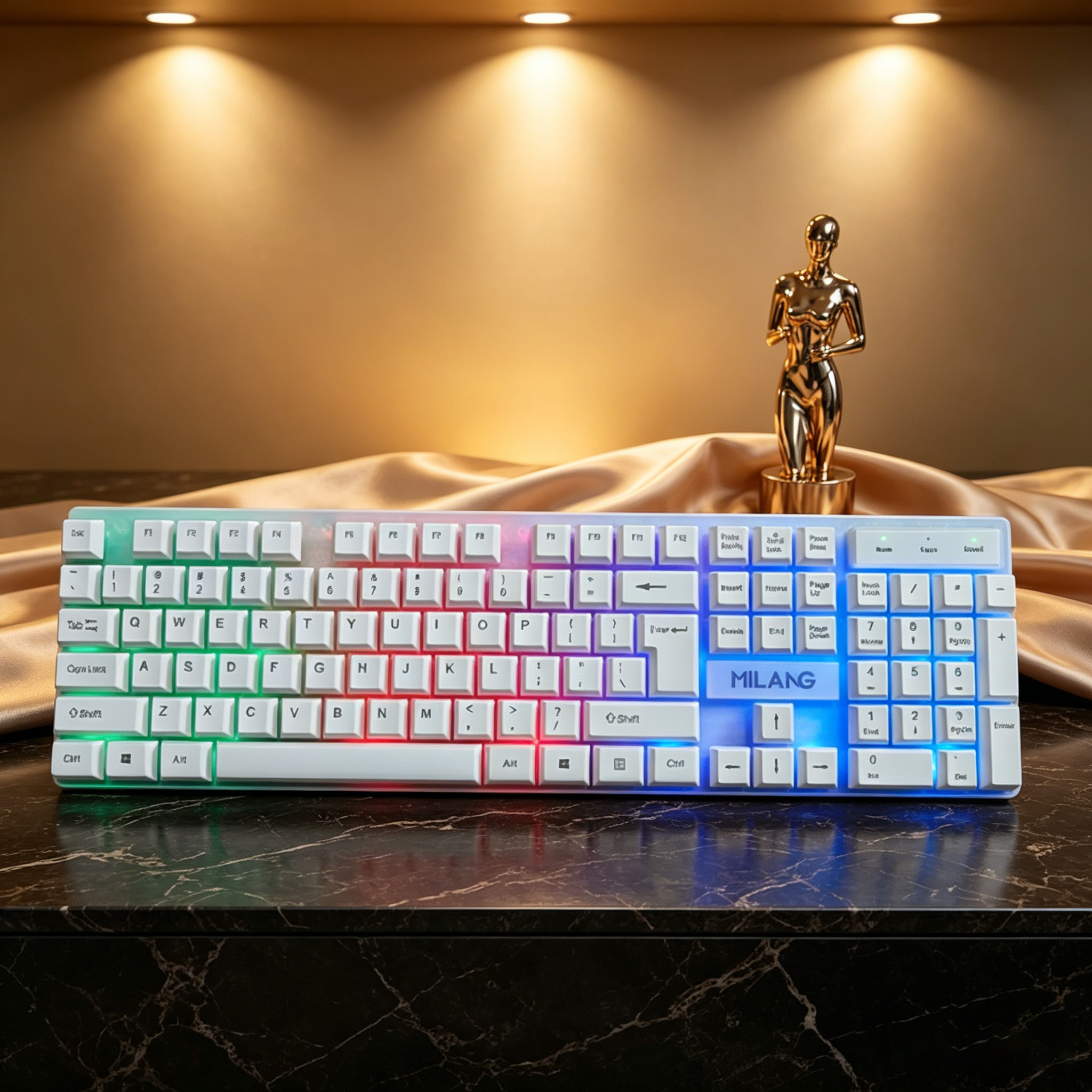 Wired RGB Backlit Keyboard Mou - Desk Setup Tech ulasan dan harga