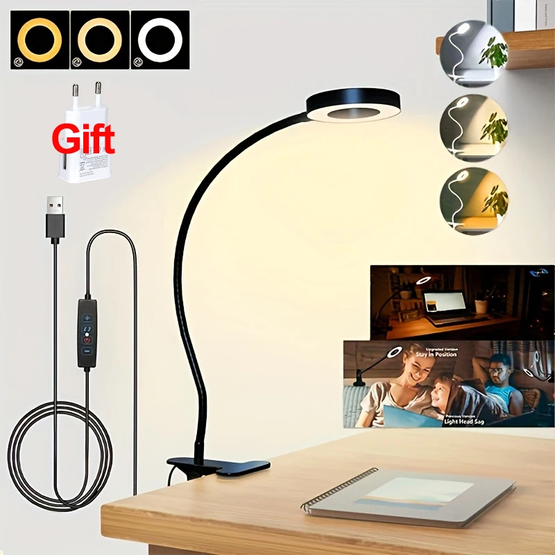 LED Desk Lamp Clip Light Recha - Desk Setup Tech ulasan dan harga