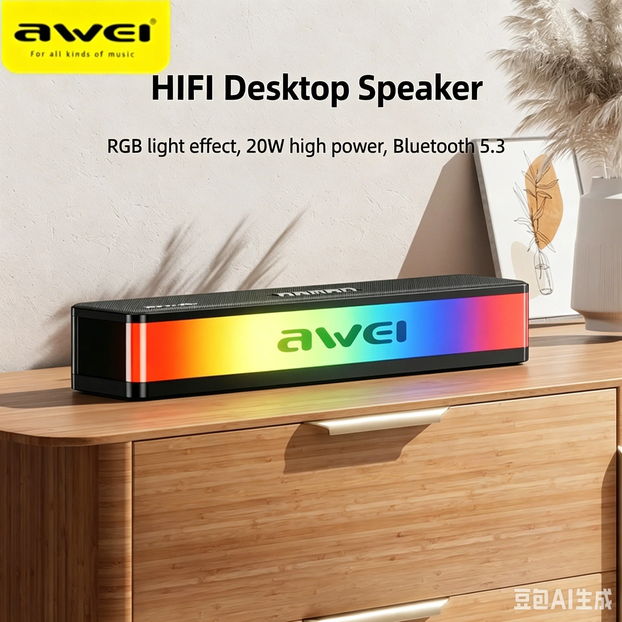 Wireless Bluetooth Desktop Sou - Ambient Light Bar Usb ulasan dan harga