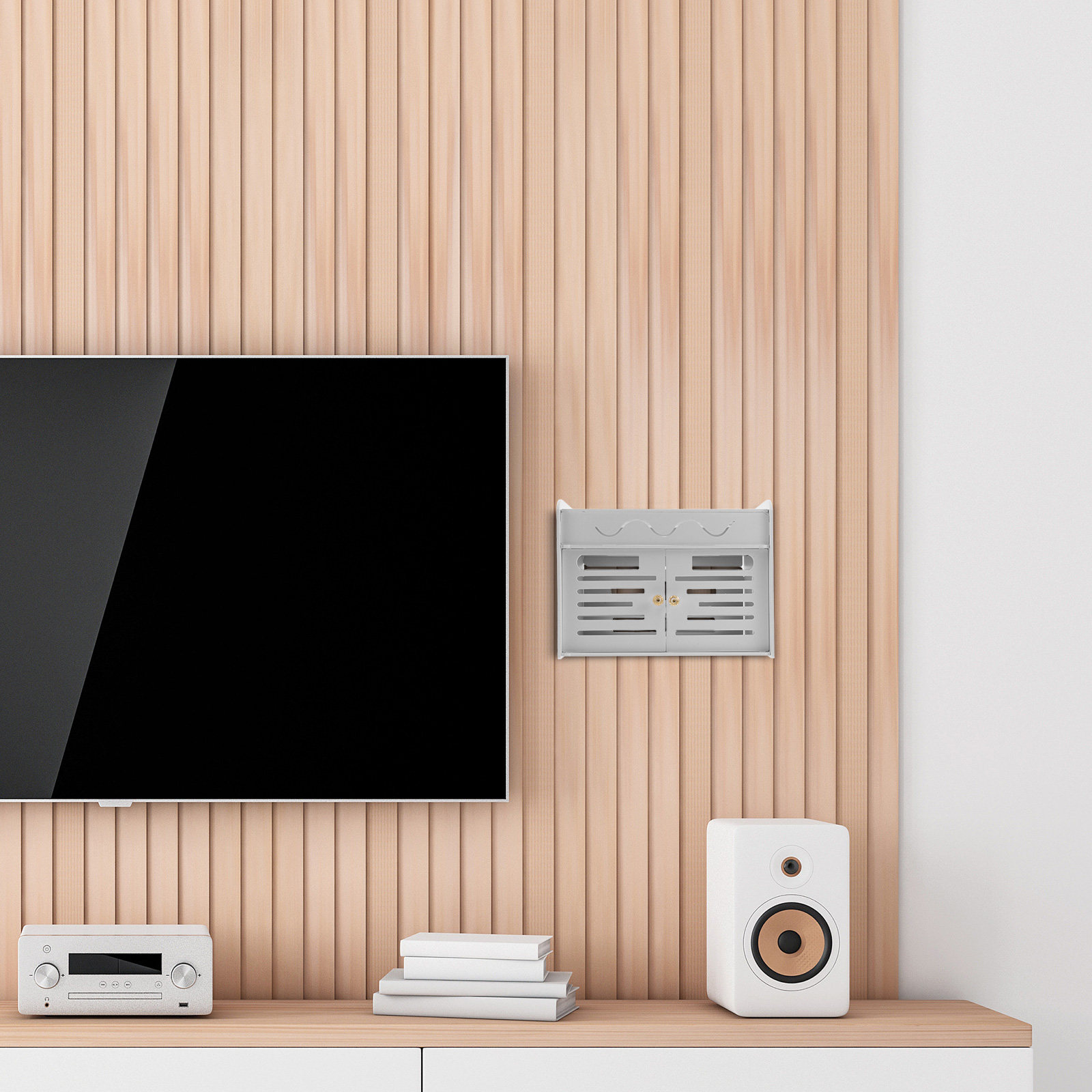 3 Layers Wireless Router Stora - Cable Box Organizer ulasan dan harga