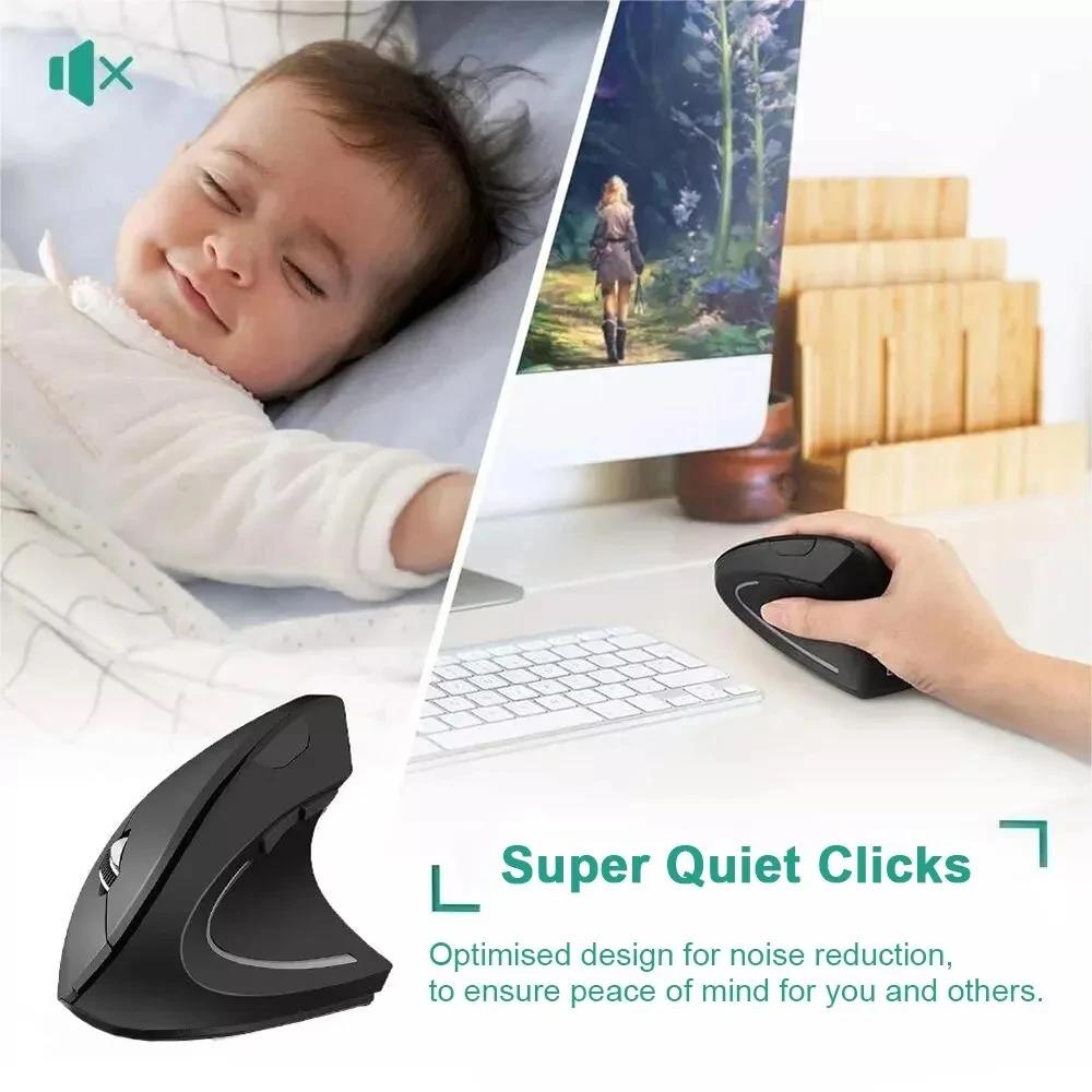 Ergonomic Wireless Mouse 1600  - Desk Setup Tech ulasan dan harga