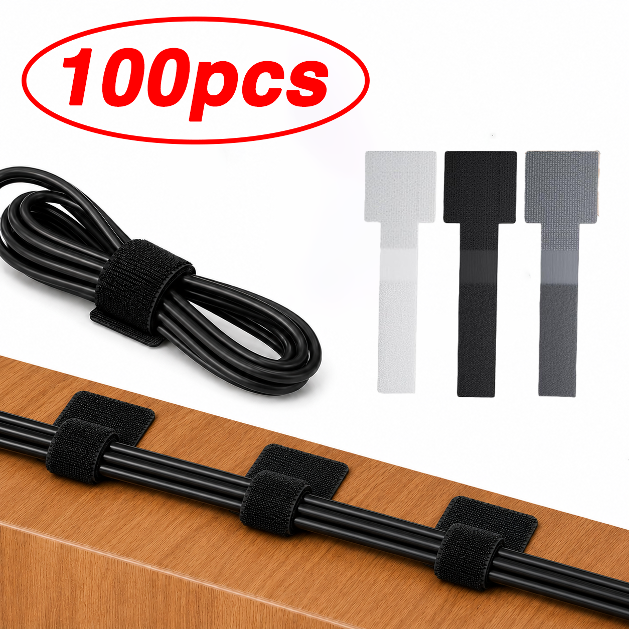 Cable Ties Reusable Straps Vel - Desk Setup Small ulasan dan harga