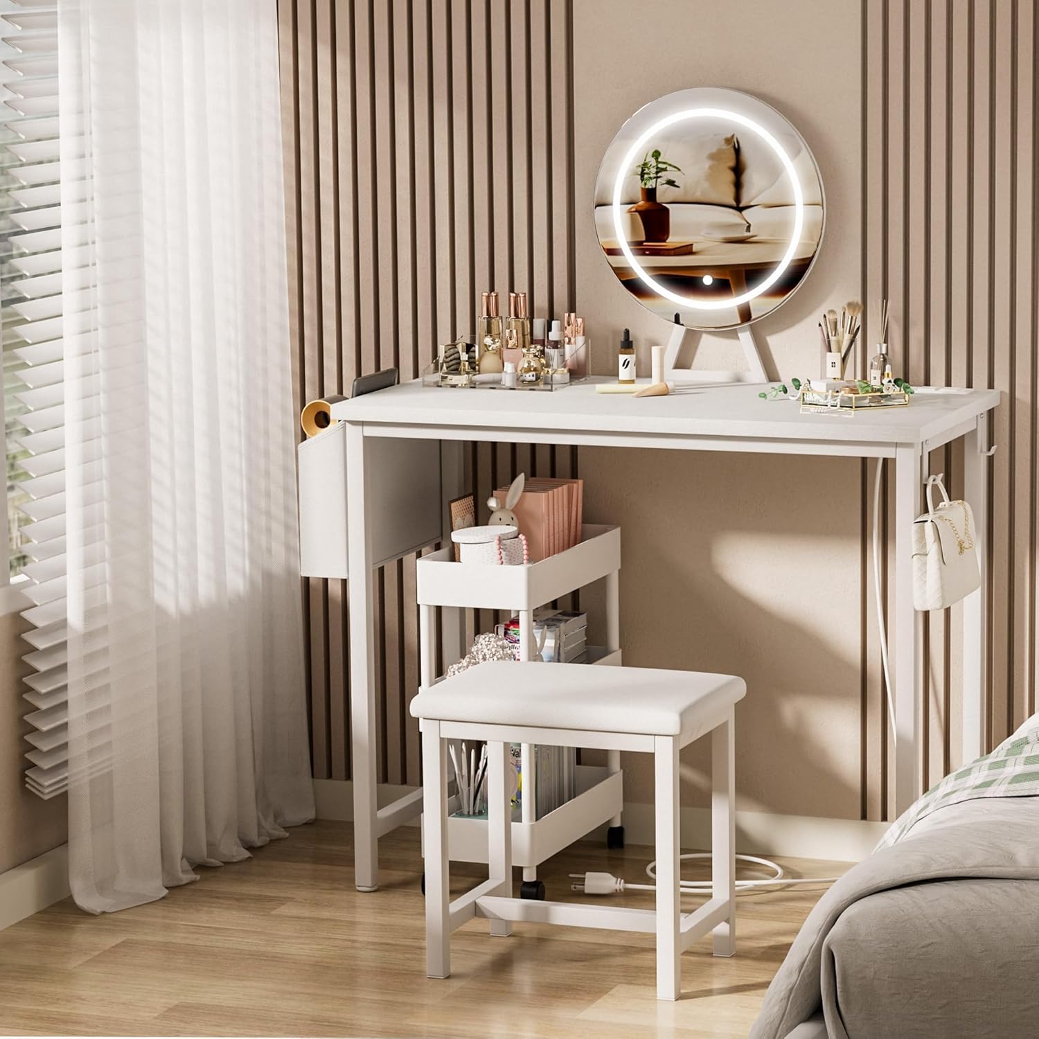 Makeup Vanity Desk with Mirror - Desk Setup Small ulasan dan harga