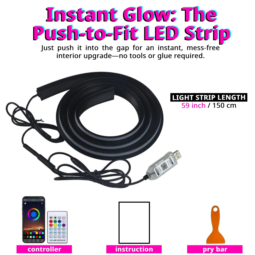Car Windshield Ambient Light S - Ambient Light Bar Usb ulasan dan harga