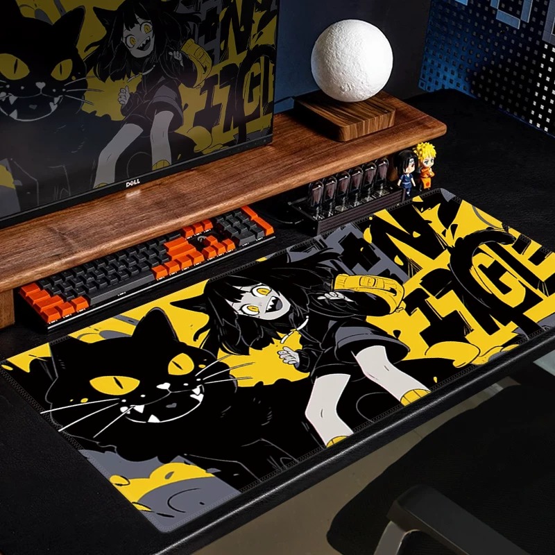 Anime Black Cat Gaming Mouse P - Desk Setup Anime ulasan dan harga