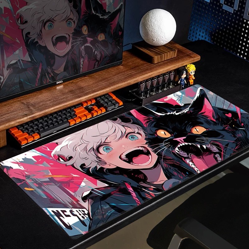 Anime Black Cat Gaming Mouse P - Desk Setup Anime ulasan dan harga