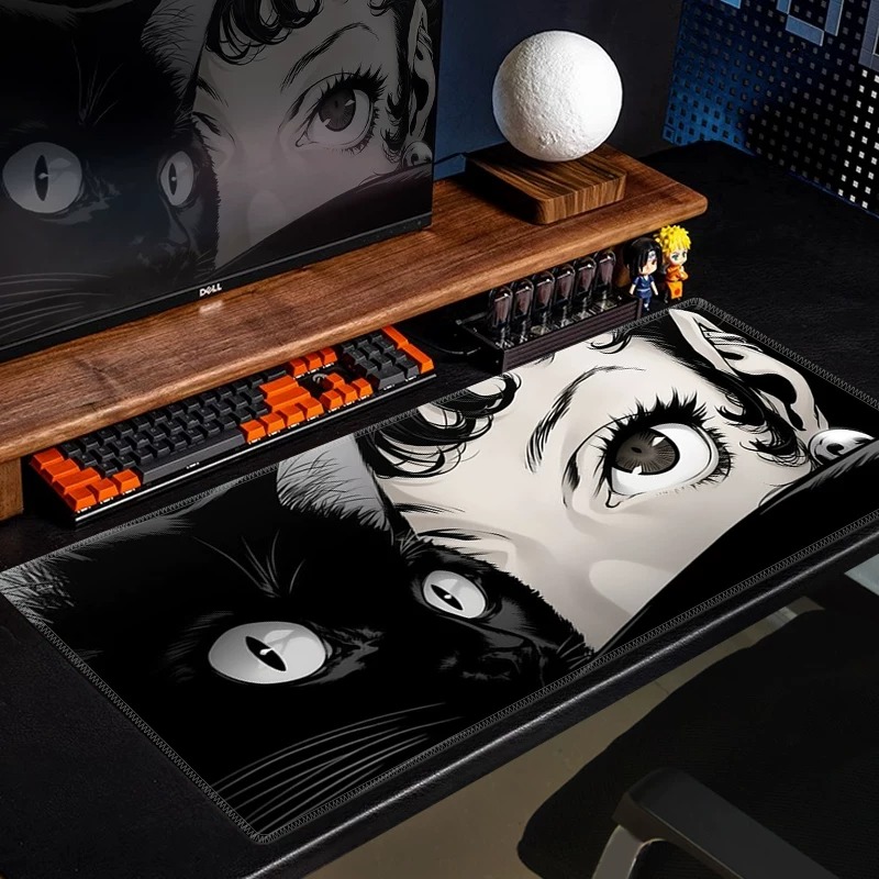 Anime Black Cat Gaming Mouse P - Desk Setup Anime ulasan dan harga