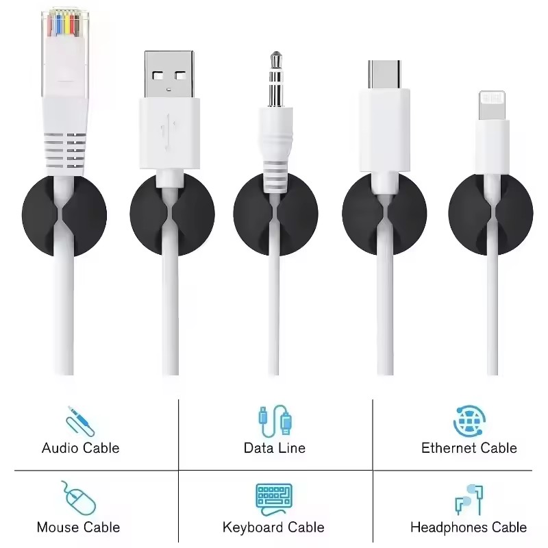 5/50Pcs Desktop Wall Cable Cli - Cable Box Organizer ulasan dan harga