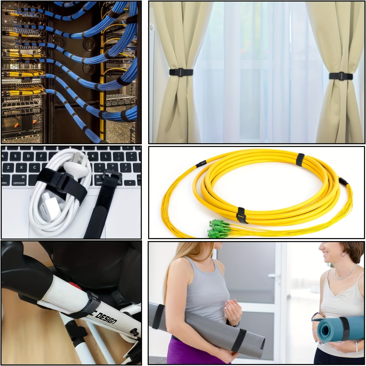 Velcros Straps Reusable Organi - Desk Setup Tech ulasan dan harga