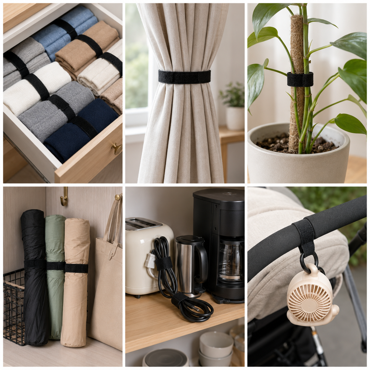 Velcros Straps Reusable Organi - Desk Setup Tech ulasan dan harga