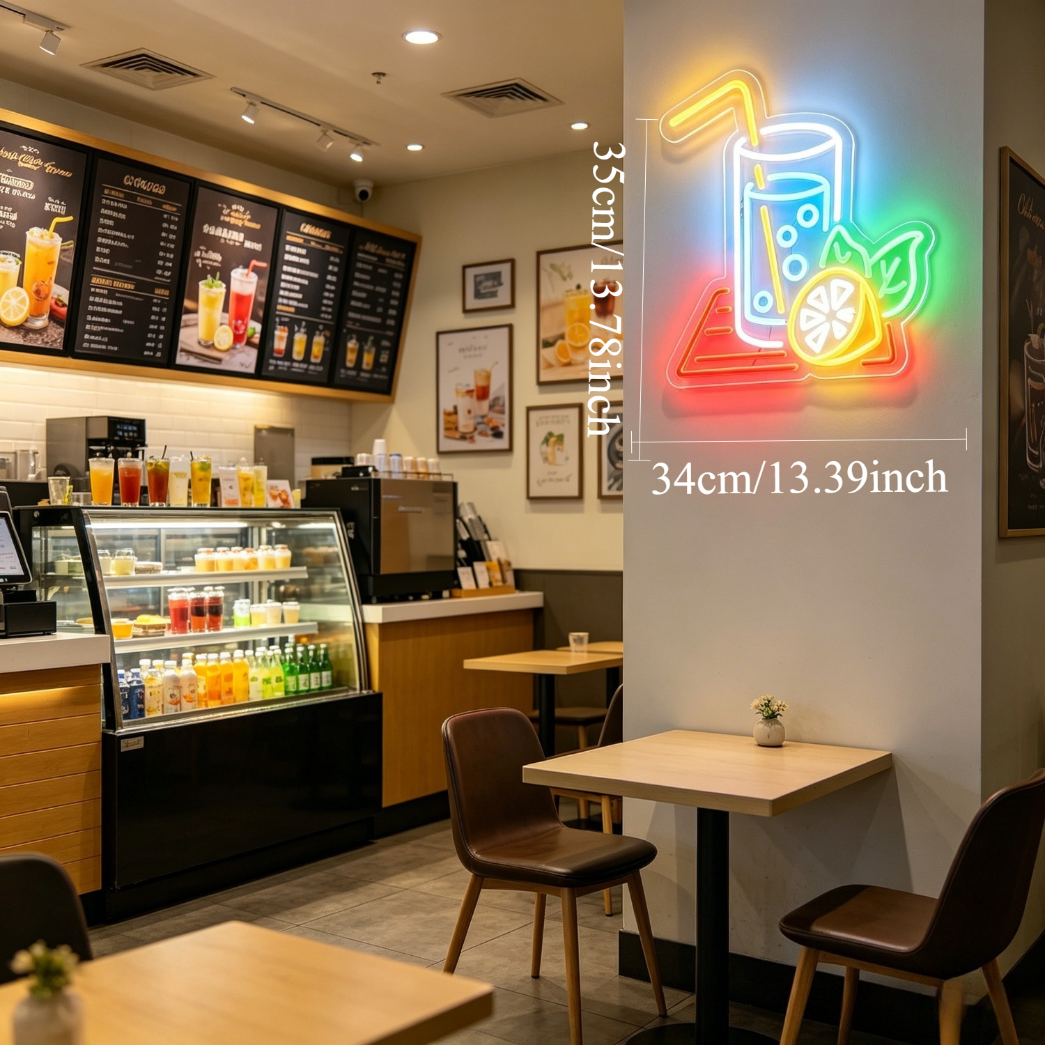 Soda Lemon Neon Sign Adjustabl - Ambient Light Bar Usb ulasan dan harga