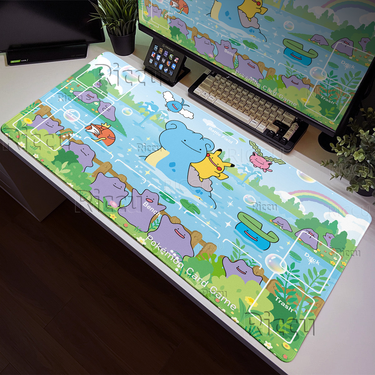 Anime Cartoon Pokémon Ditto Se - Desk Setup Anime ulasan dan harga