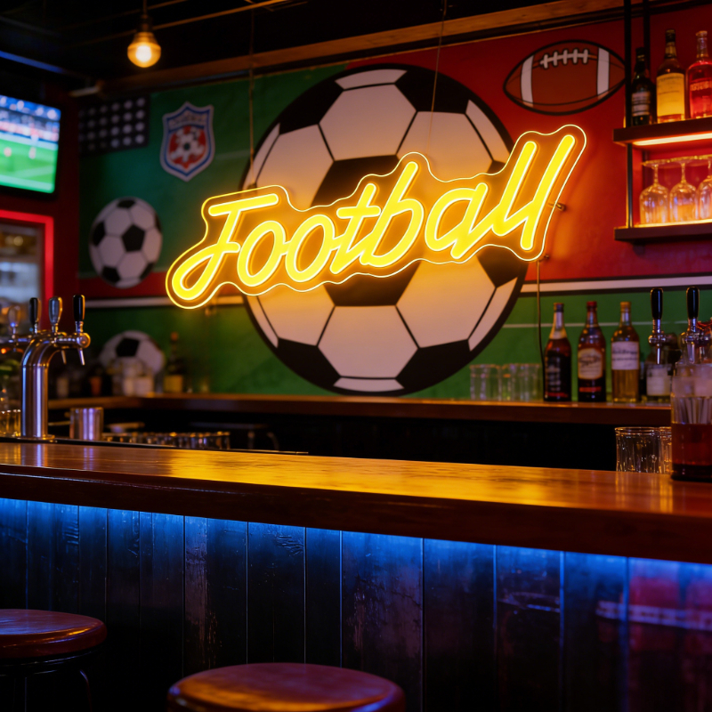 Football Dimmable LED Neon Sig - Ambient Light Bar Usb ulasan dan harga