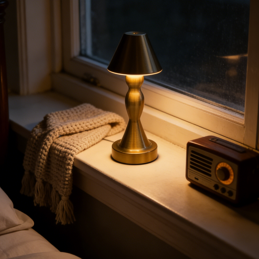 1PC Vintage Brass Table Lamp,  - Ambient Light Bar Usb ulasan dan harga