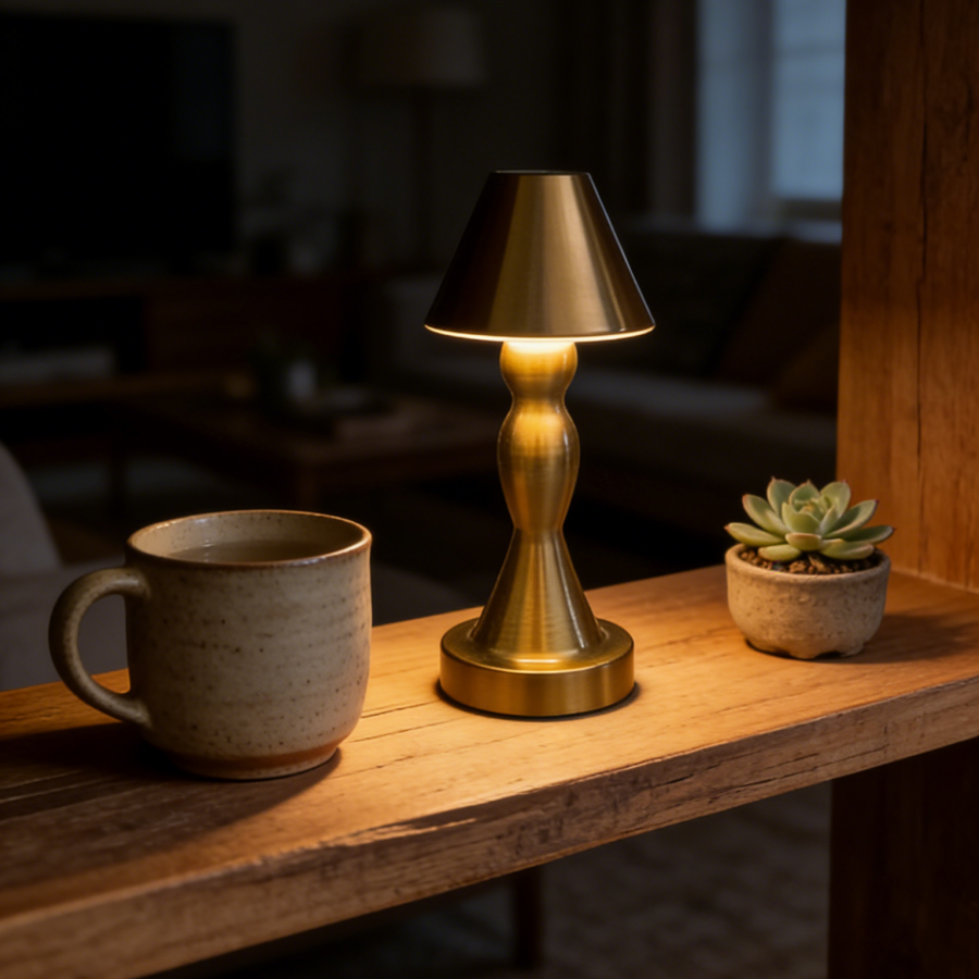 1PC Vintage Brass Table Lamp,  - Ambient Light Bar Usb ulasan dan harga