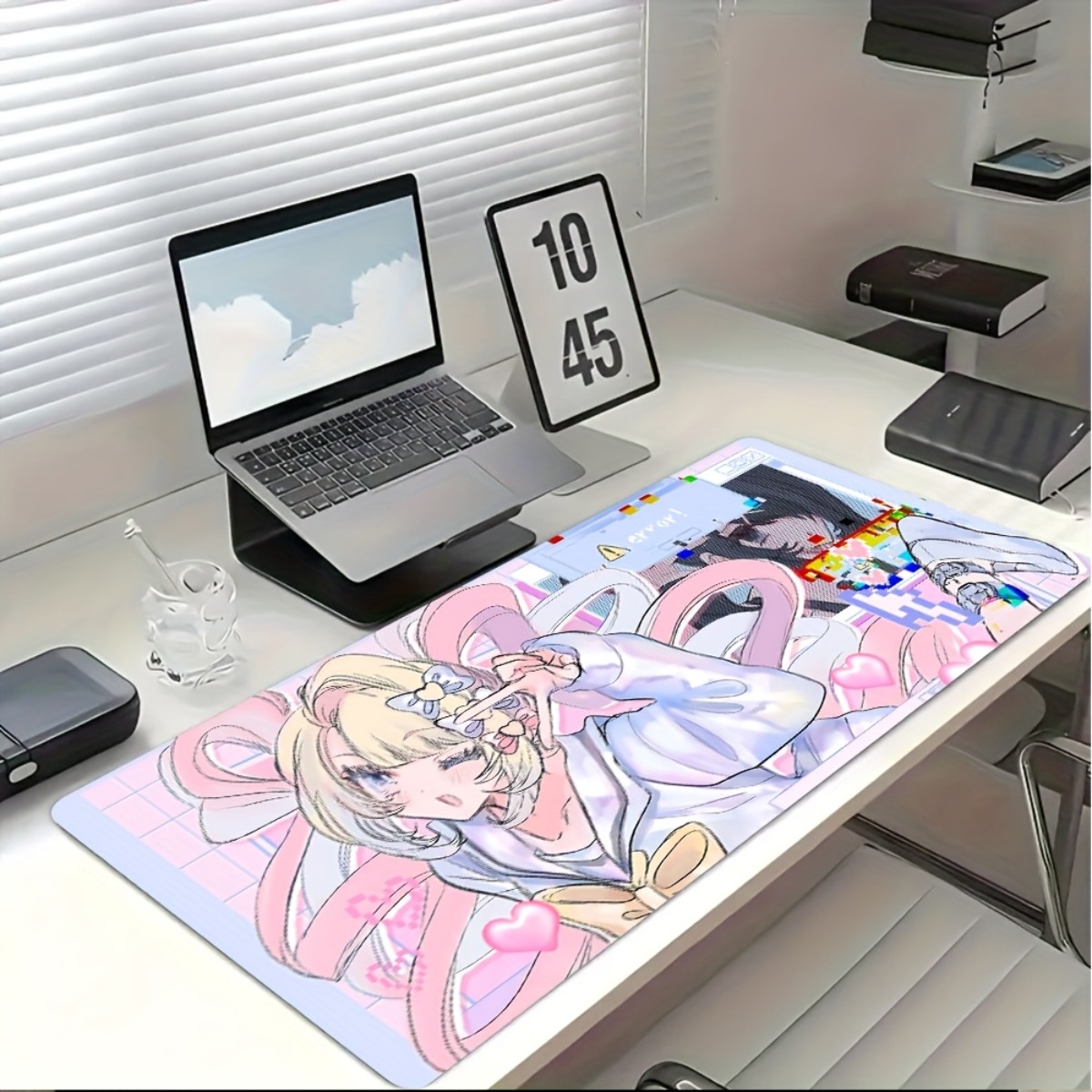 Pink Purple Anime Girl Rubber  - Desk Setup Anime ulasan dan harga